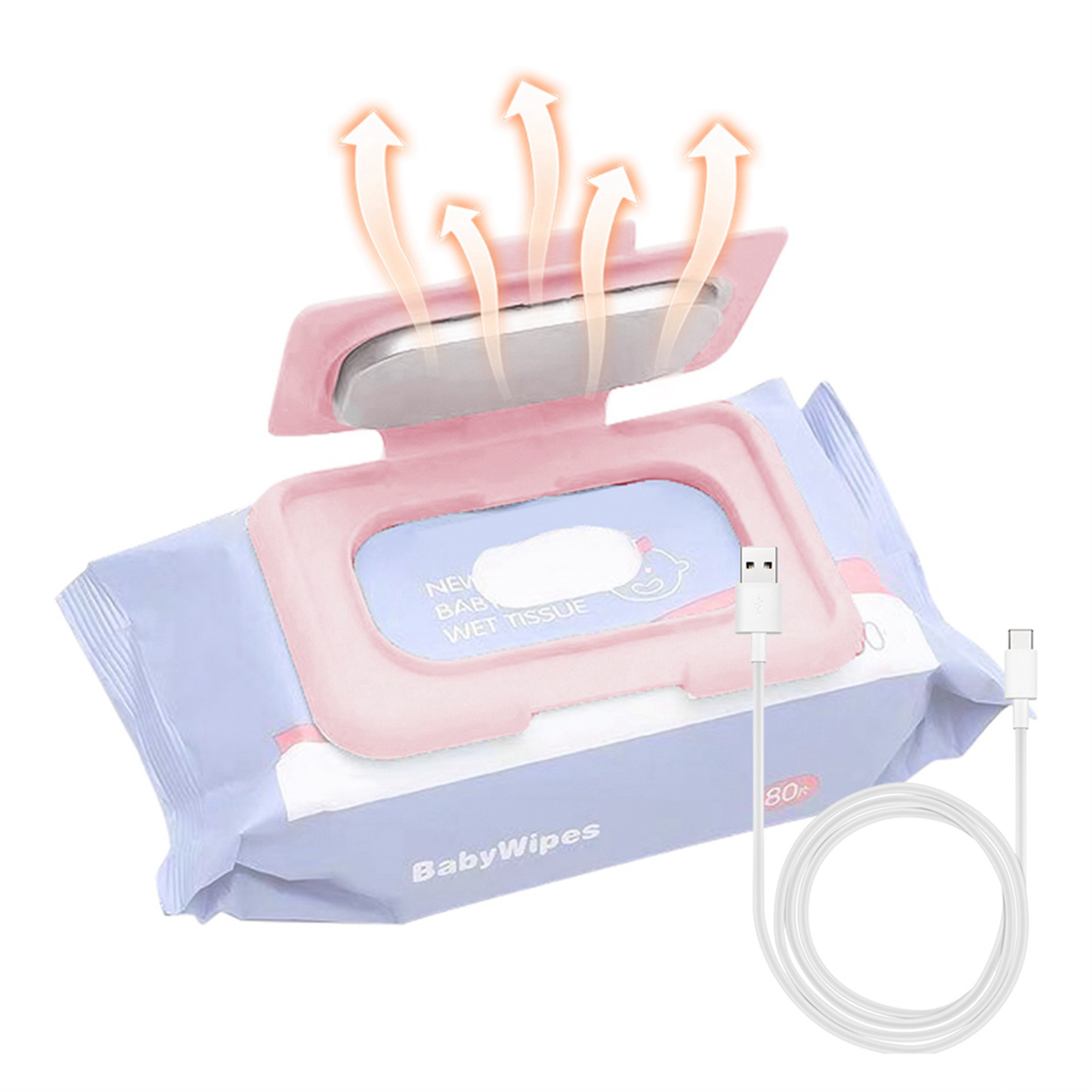 Baby Wipe Warmer - 휴대용 아기 물티슈 워머 USB 전원
