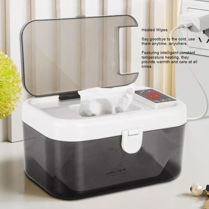 Baby Wipe Warmer - 흰색 아기 물티슈 온열 디스펜서, 야간
