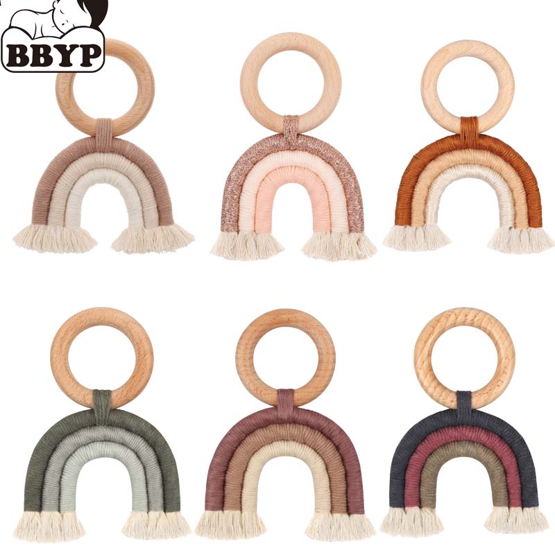 Baby Products Photos - 아기 Teether 무지개 술 크로 셰