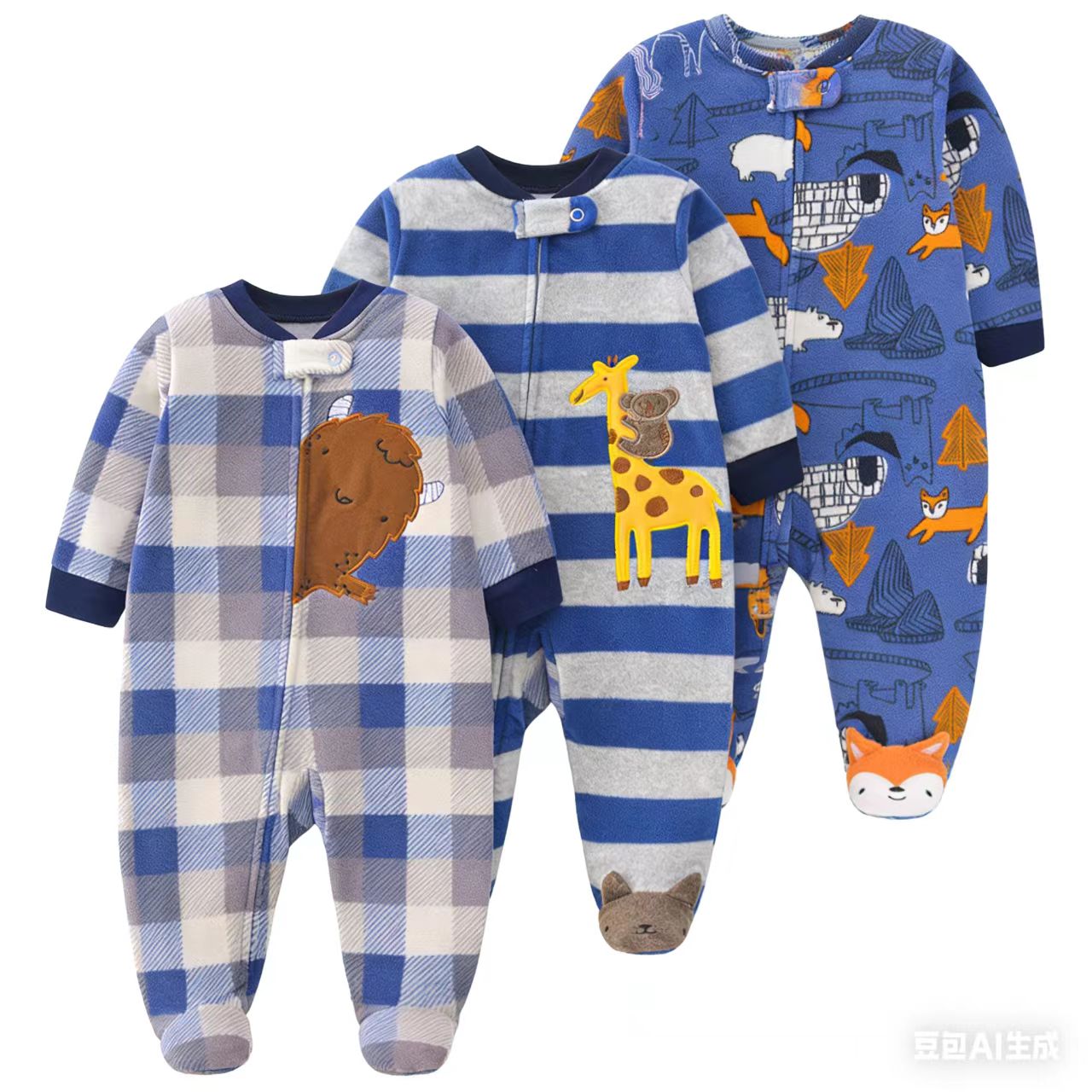 Baby Products Brand - 2026 유니섹스 아기 롬퍼 플리스 원단