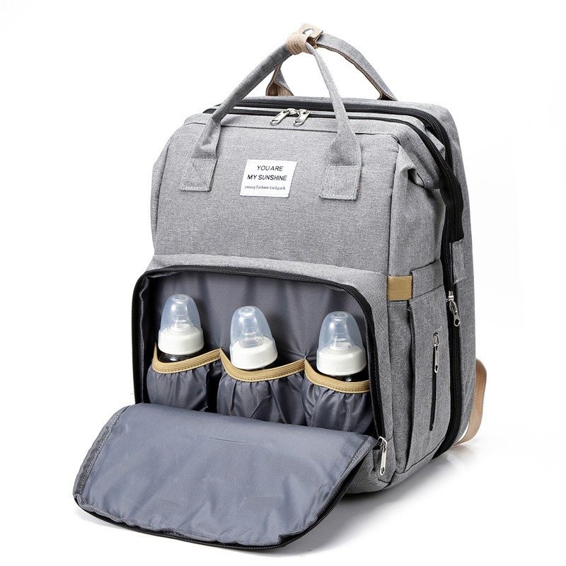 세련된 접이식 아기 침대 겸용 엄마 가방, 대용량 휴대 - Diaper Bag Backpack 리뷰 및 가격