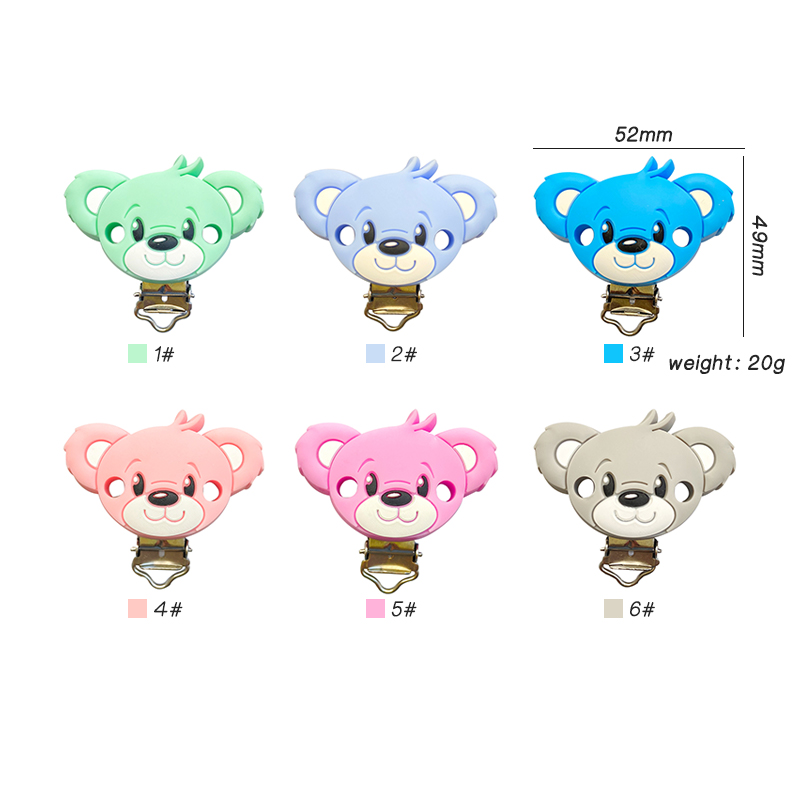 3pcs 실리콘 곰 젖꼭지 클립 DIY 아기 젖니가 남 - Baby Products Photos 리뷰 및 가격